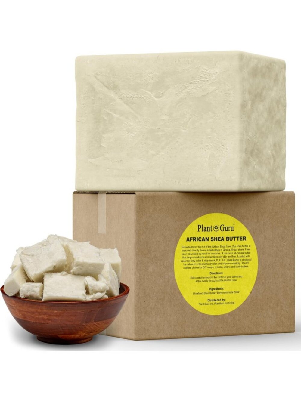 100% Pure Raw African Shea Butter 5 lbs - Natural Moisturizer for Skin & Hair